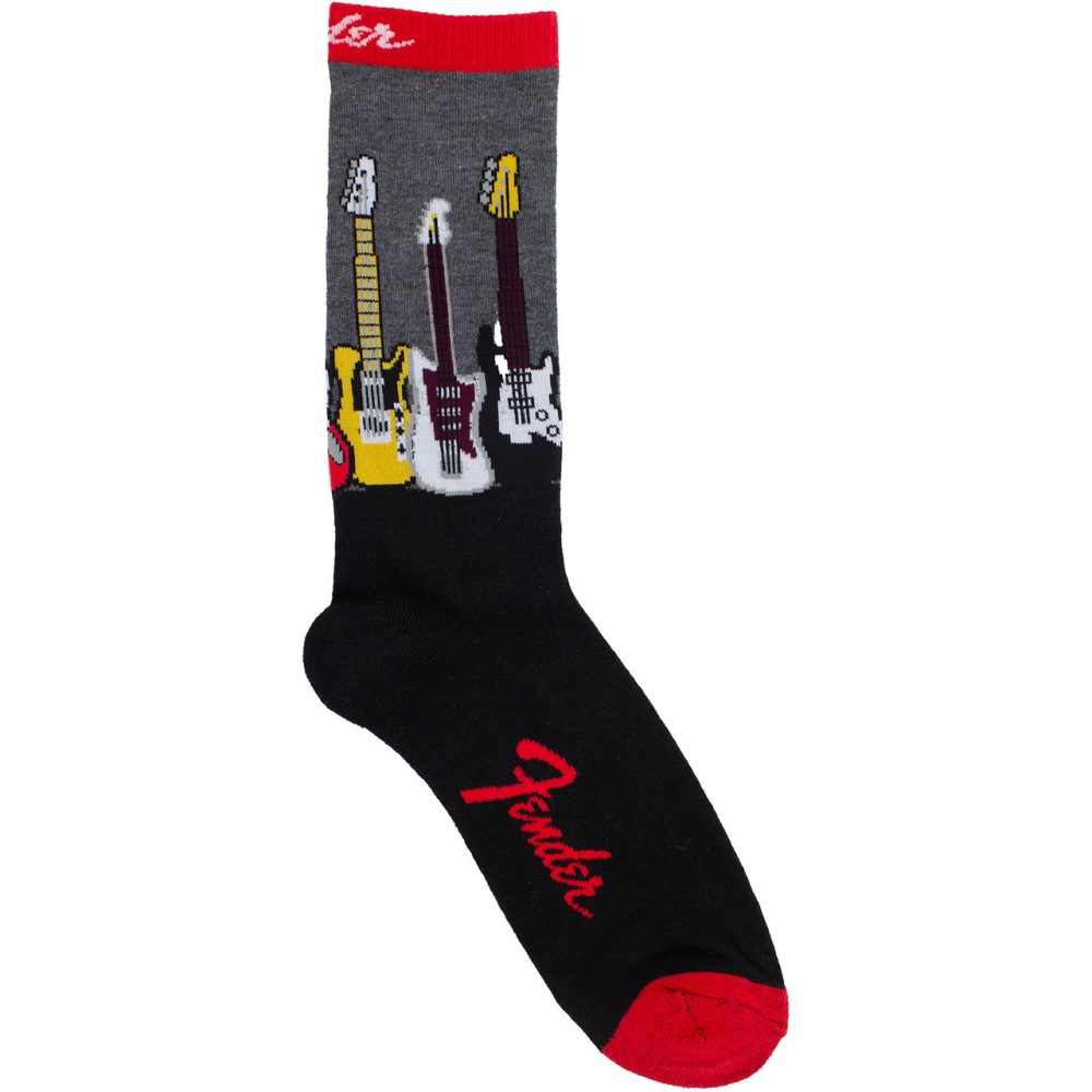 Fender - Guitars Socken - Schwarz/Grau